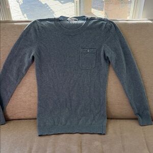 Autumn Cashmere Light Blue Crewneck Sweater